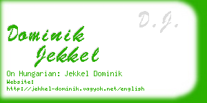 dominik jekkel business card